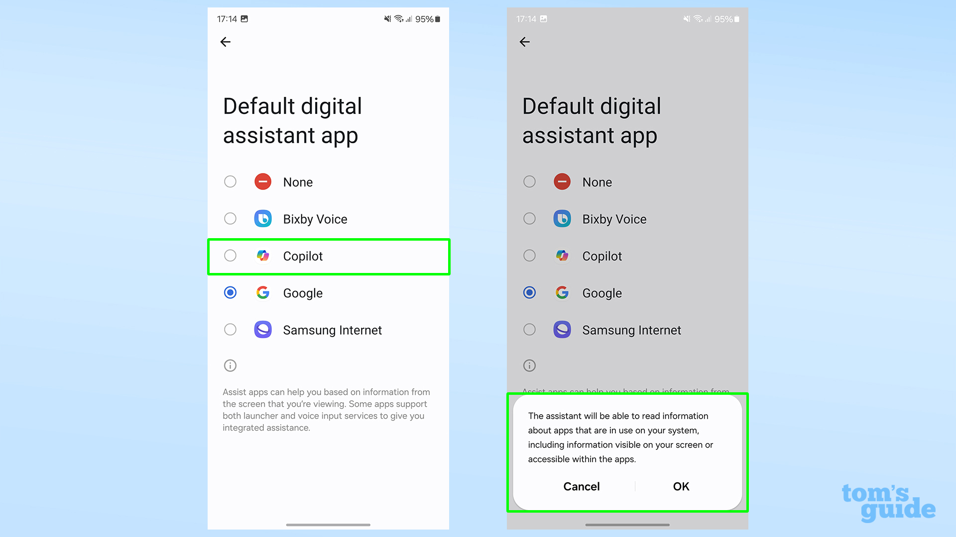 Définir Copilot comme assistant numérique par défaut du Galaxy S24 Ultra