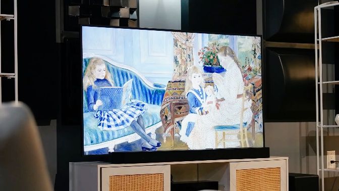 Samsung The Frame (2024) pratique : ce téléviseur lifestyle est-il fait pour vous ? Par Kate Kozuch publié 31 mars 24 Pas encore noté Le téléviseur The Frame 2024 de Samsung propose une poignée d'améliorations, dont la plus intéressante signifie une meilleure efficacité énergétique pour le "toujours actif" Télévision lifestyle. image-17680