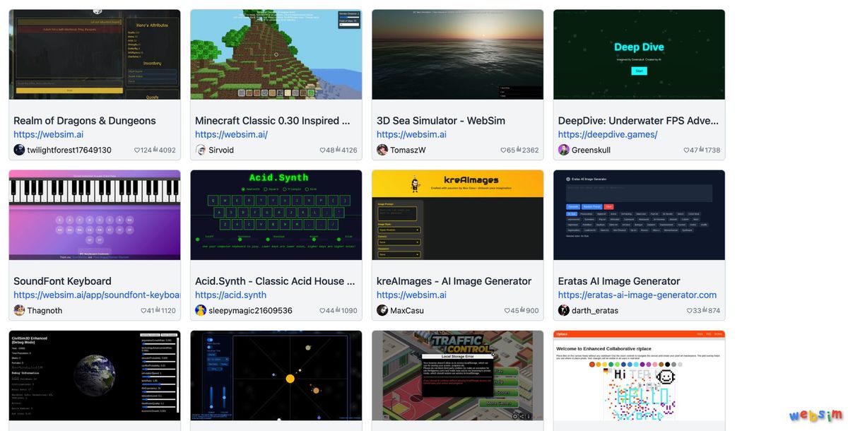 Créer un site Web avec Websim AI — voici comment cela fonctionne image-20009