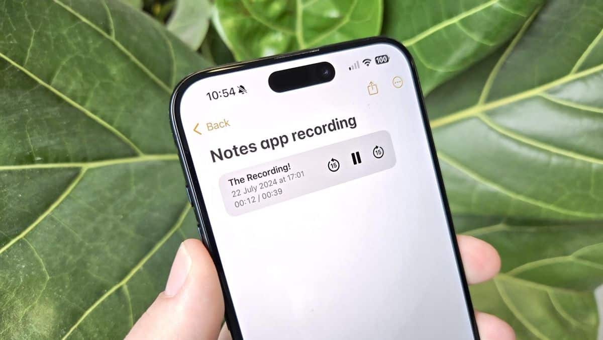 iOS 18 Notes vous permet d'ajouter des enregistrements audio directement dans l'application — voici comment cela fonctionne image-20485