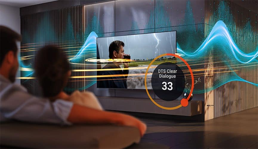 Fatigué de lire des sous-titres sur votre téléviseur ? La nouvelle solution DTS Clear Dialogue veut résoudre une fois pour toutes les problèmes d’intelligibilité des dialogues. image-26155