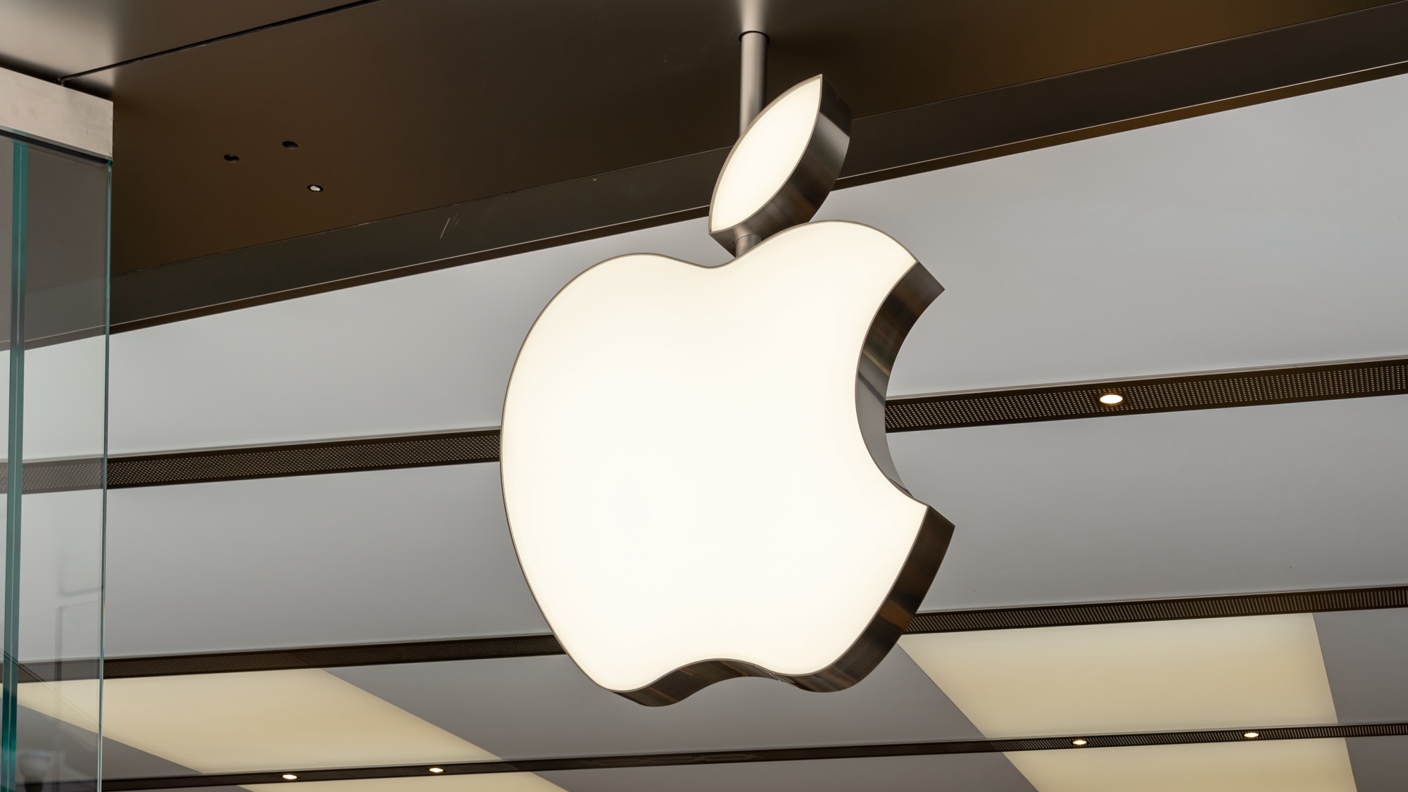 Apple Store avec logo Apple blanc
