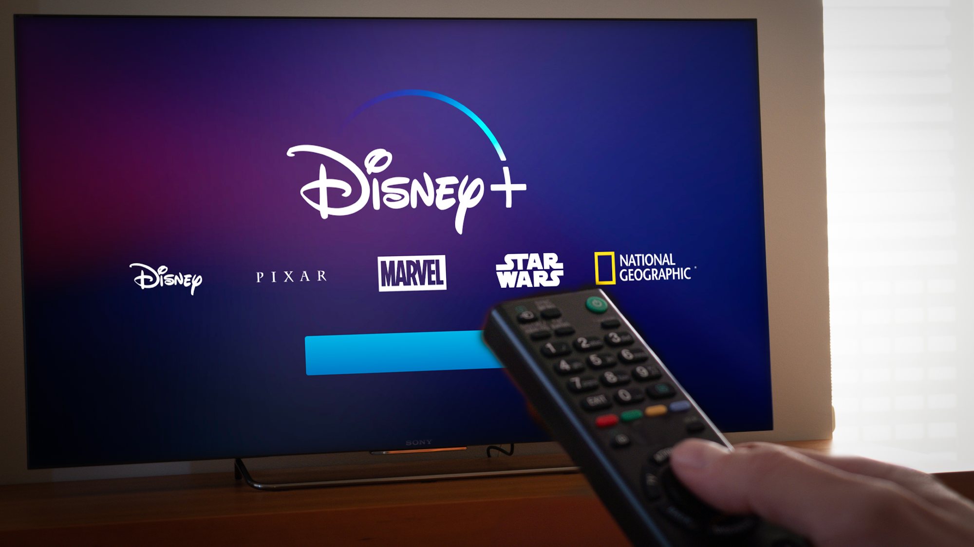 Application Disney Plus sur un téléviseur