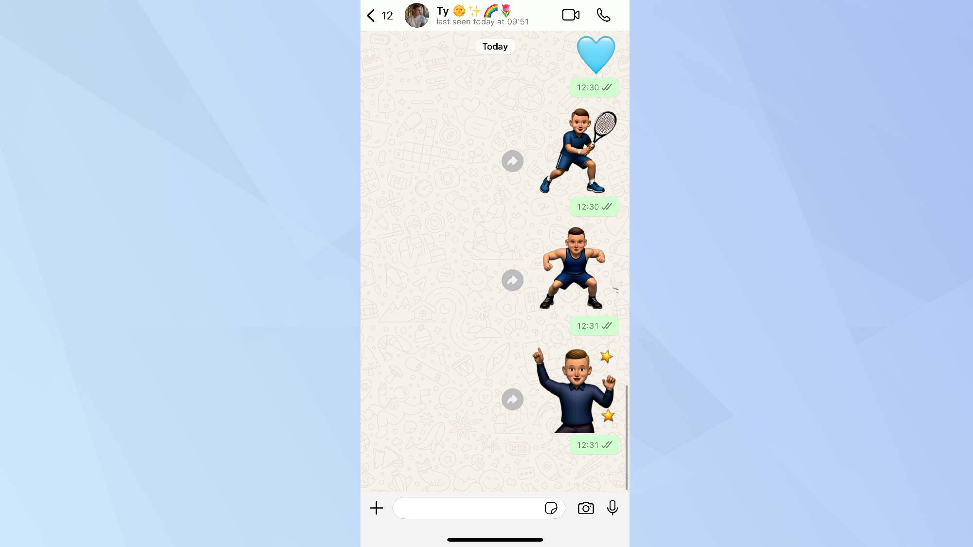 Autocollants Genmoji envoyés