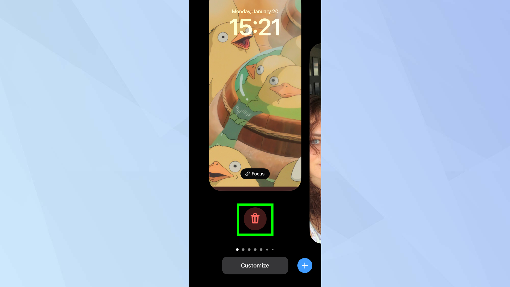 Supprimer le fond d'écran de l'iPhone