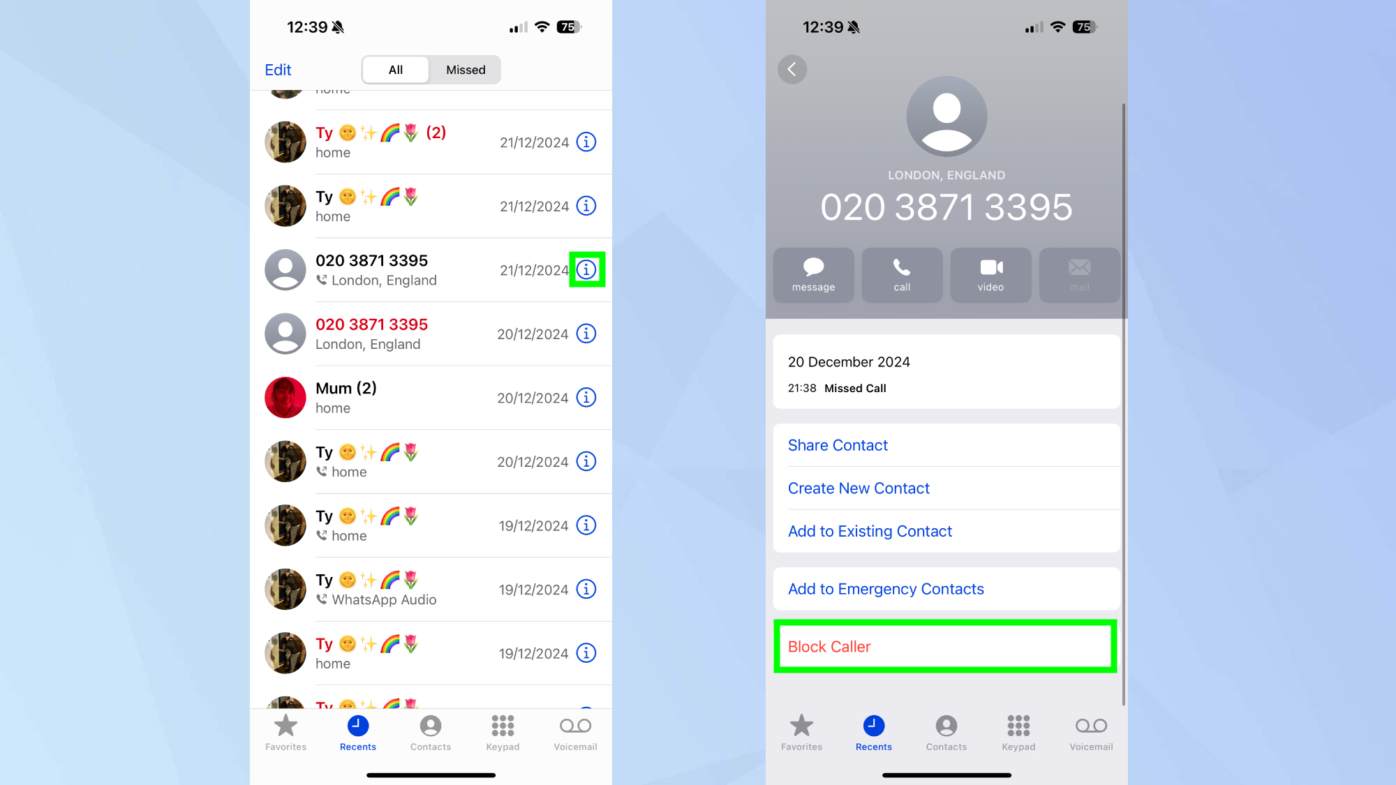 Comment bloquer quelqu'un sur iPhone dans l'application Téléphone