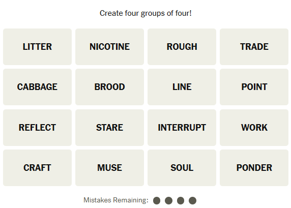 Obtenez les indices et réponses des connexions NYT d'aujourd'hui pour le puzzle # 593 d'aujourd'hui le 24 janvier.