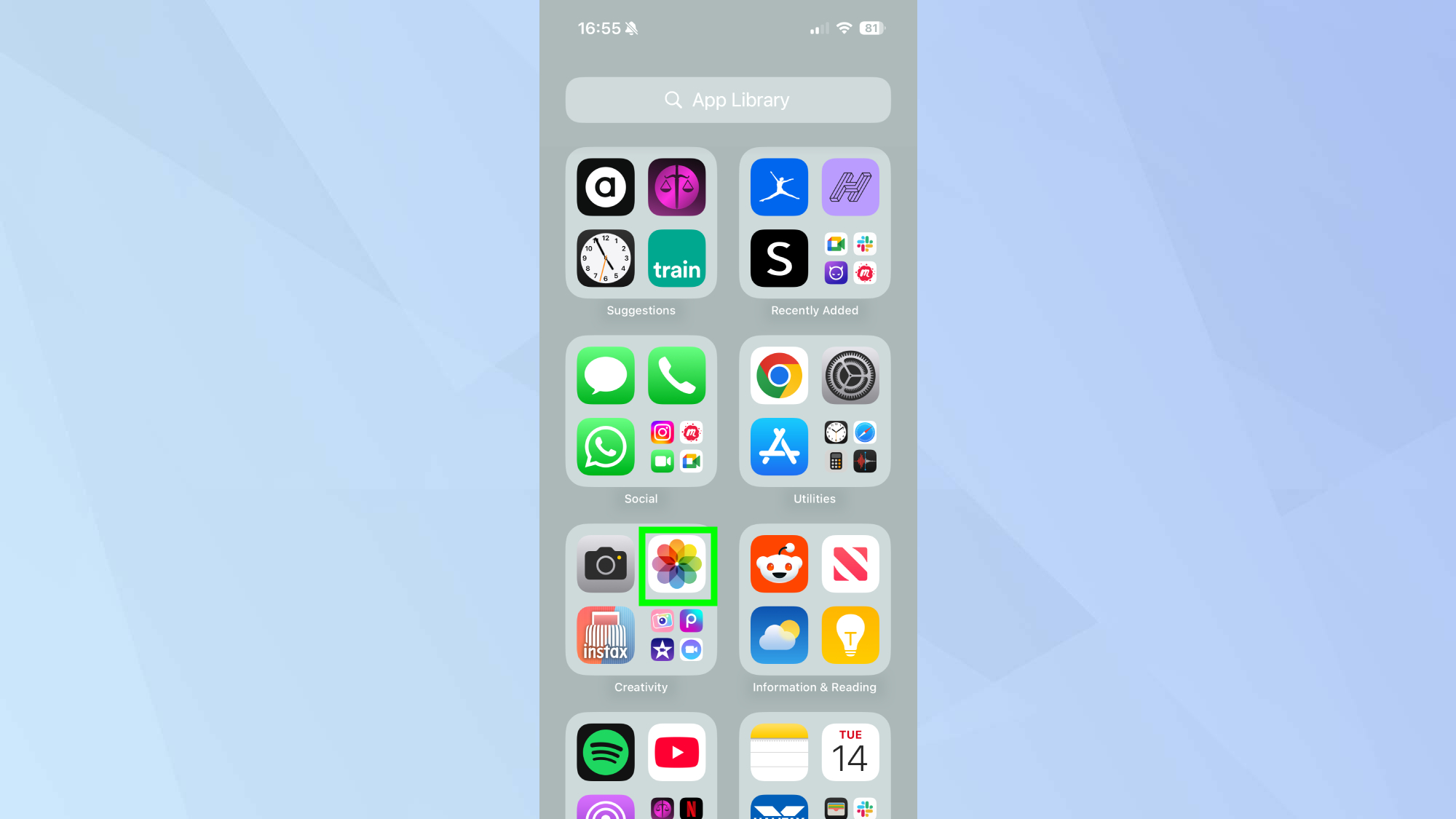 Application Photos mise en avant sur iPhone