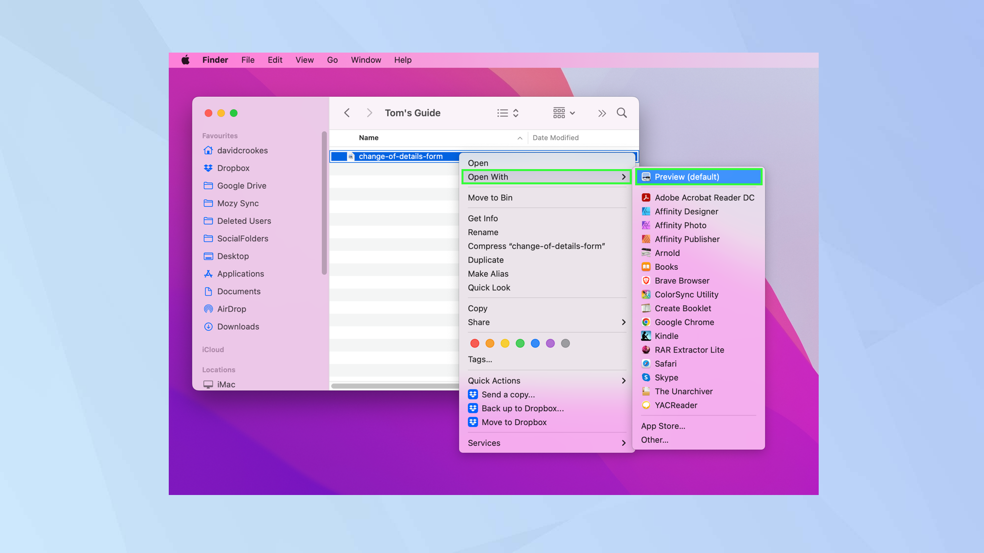 Comment modifier un PDF sur Mac