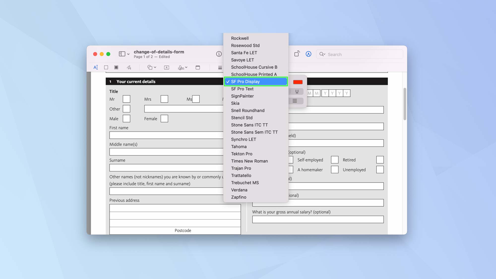 Comment modifier un PDF sur Mac