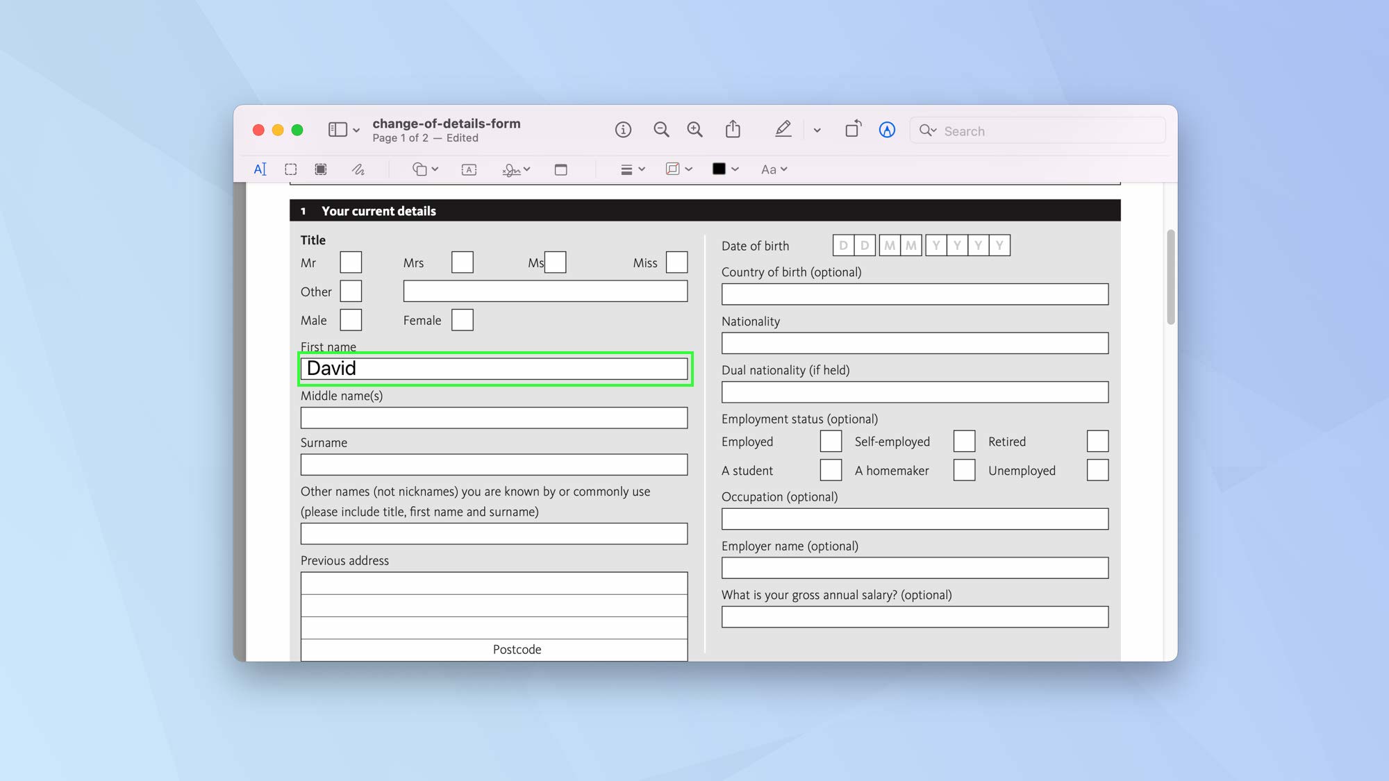 Comment modifier un PDF sur Mac