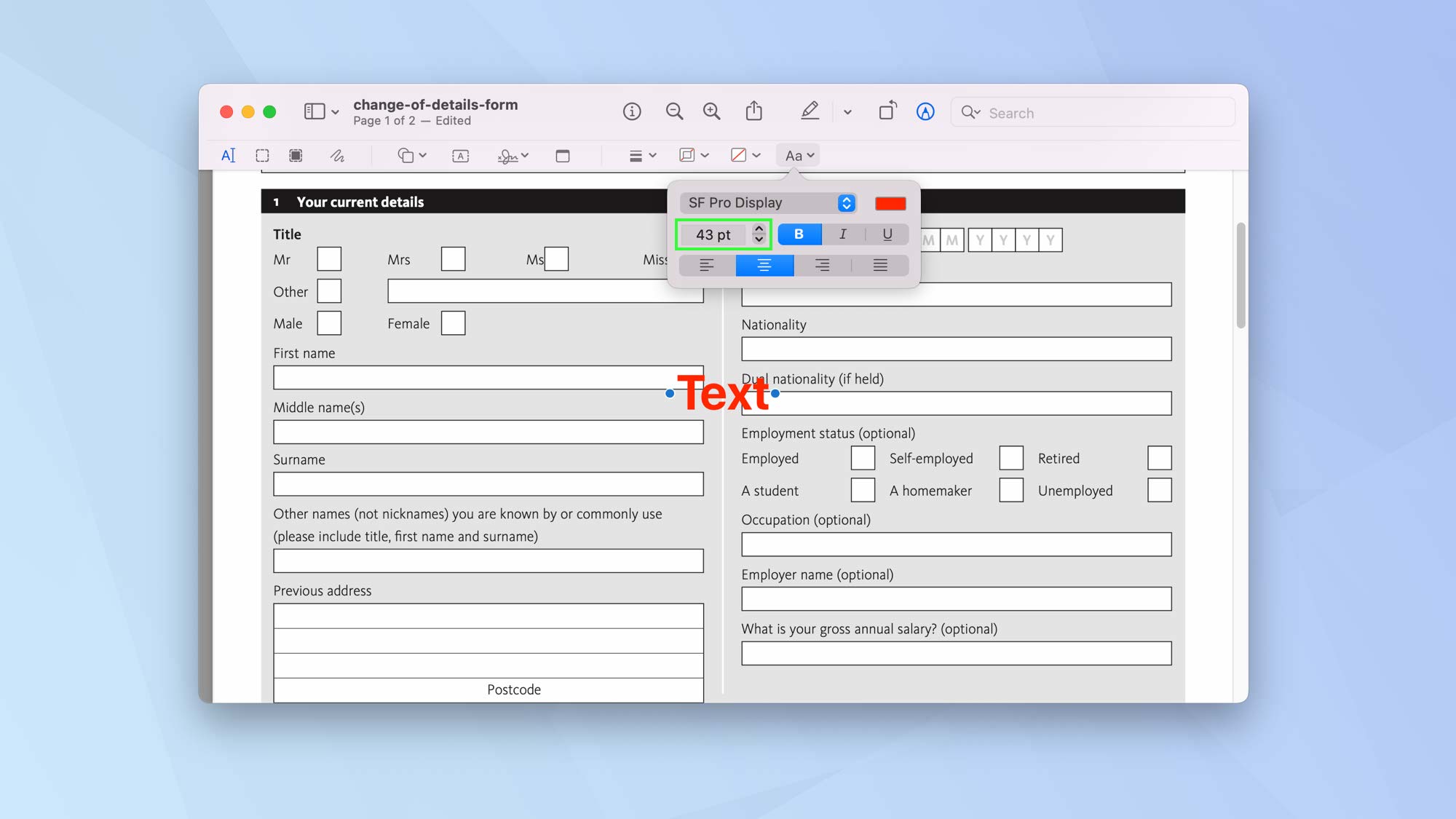 Comment modifier un PDF sur Mac