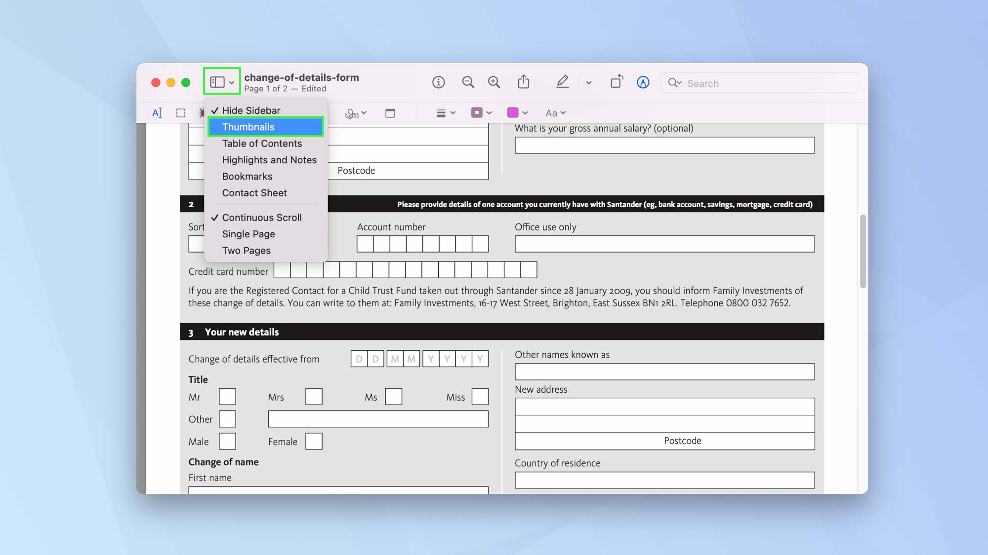Comment modifier un PDF sur Mac