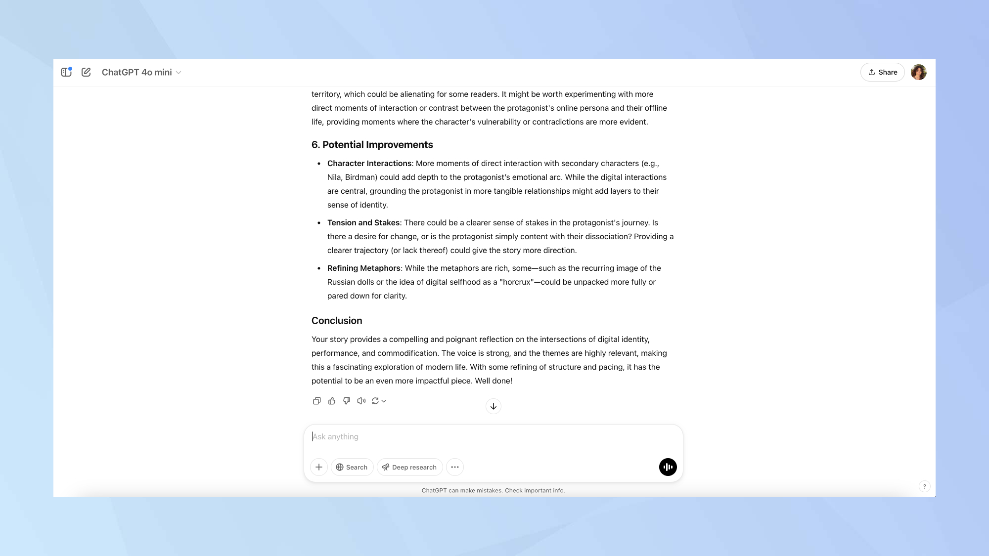 Chatgpt demande la sortie de commentaires d'experts
