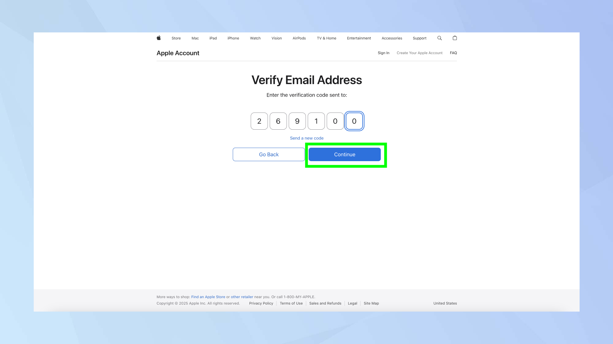 Compte Apple Vérifiez l'adresse e-mail