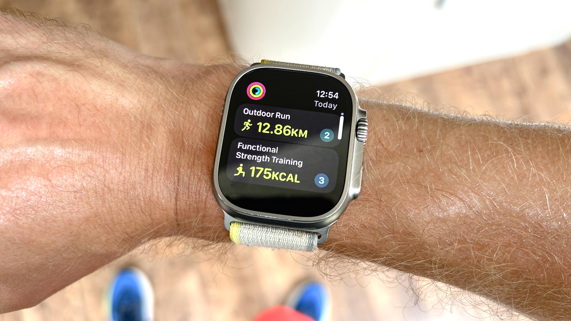 Apple Watch Ultra 2 montrant la charge d'entraînement