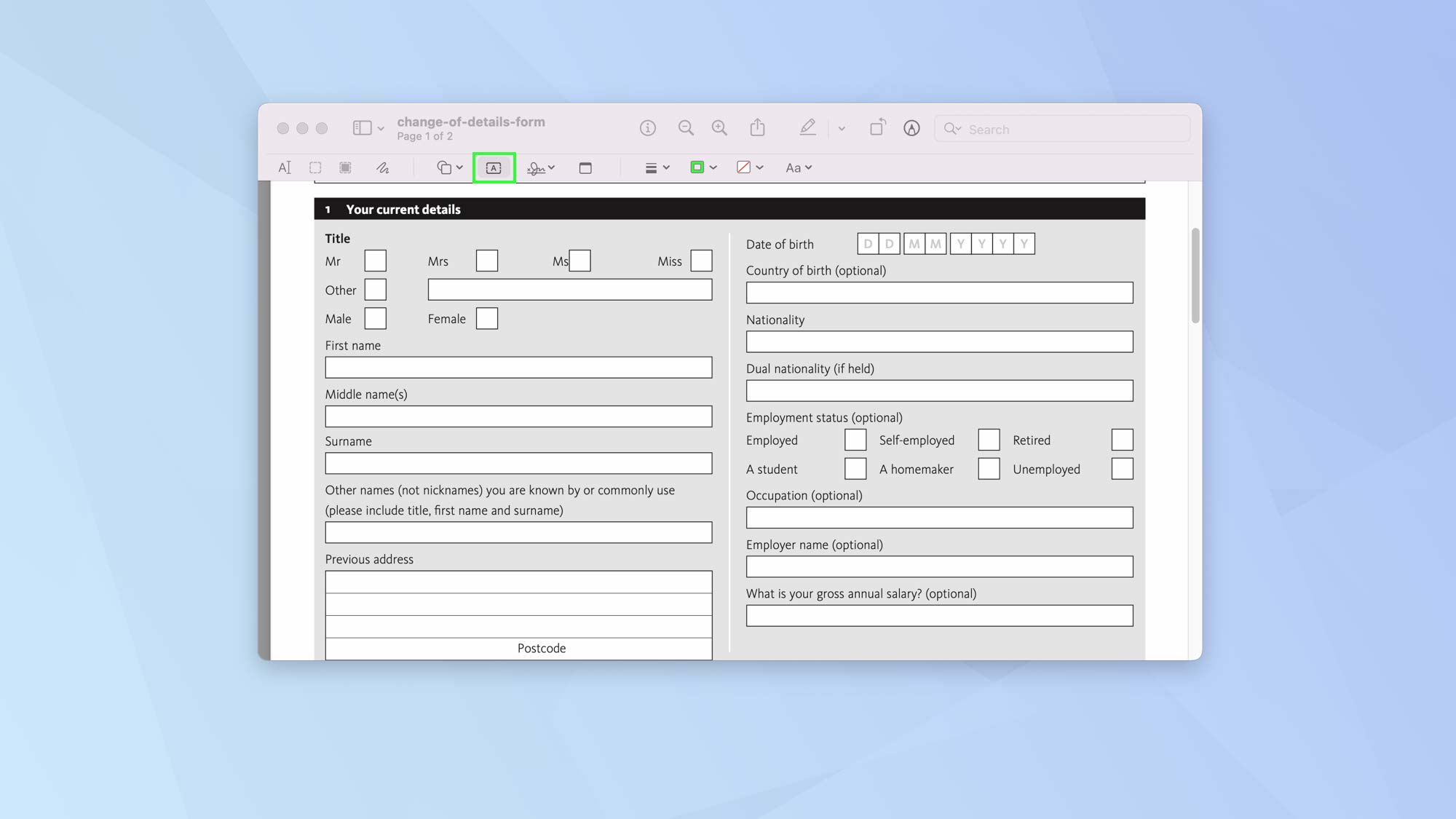 Comment modifier un PDF sur Mac