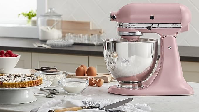 KitchenAid Artisan 5 quart stand mixeur en rose séchée