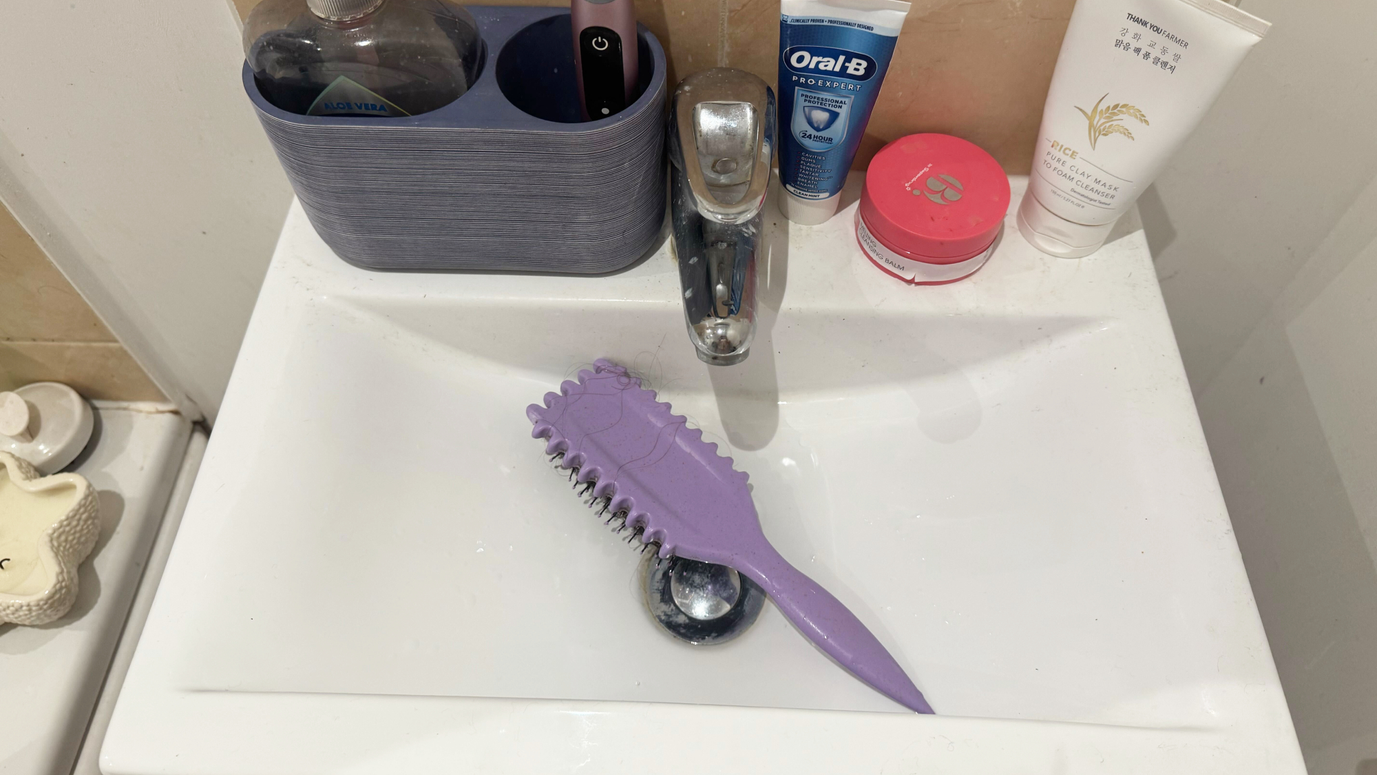 Brosse à cheveux trempée