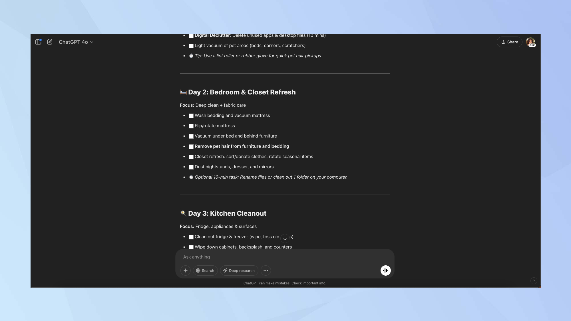 CHATGPT Spring Clean Invite