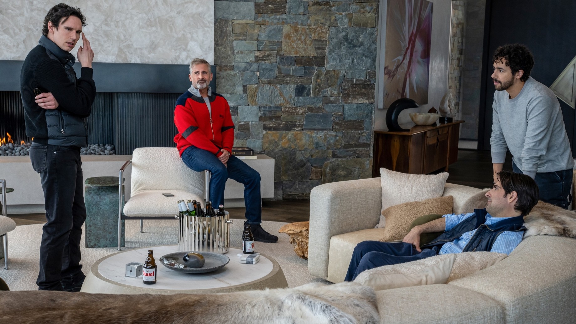 Cory Michael Smith, Steve Carell, Jason Schwartzman et Ramy Youssef