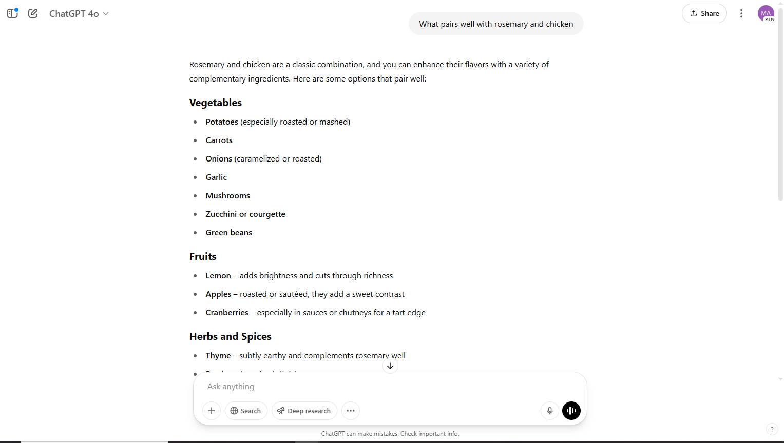 Une capture d'écran d'une invite de chatppt
