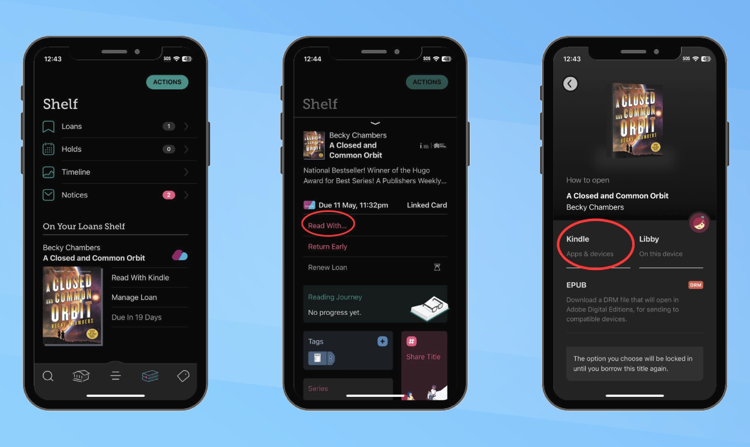 Application Libby en action