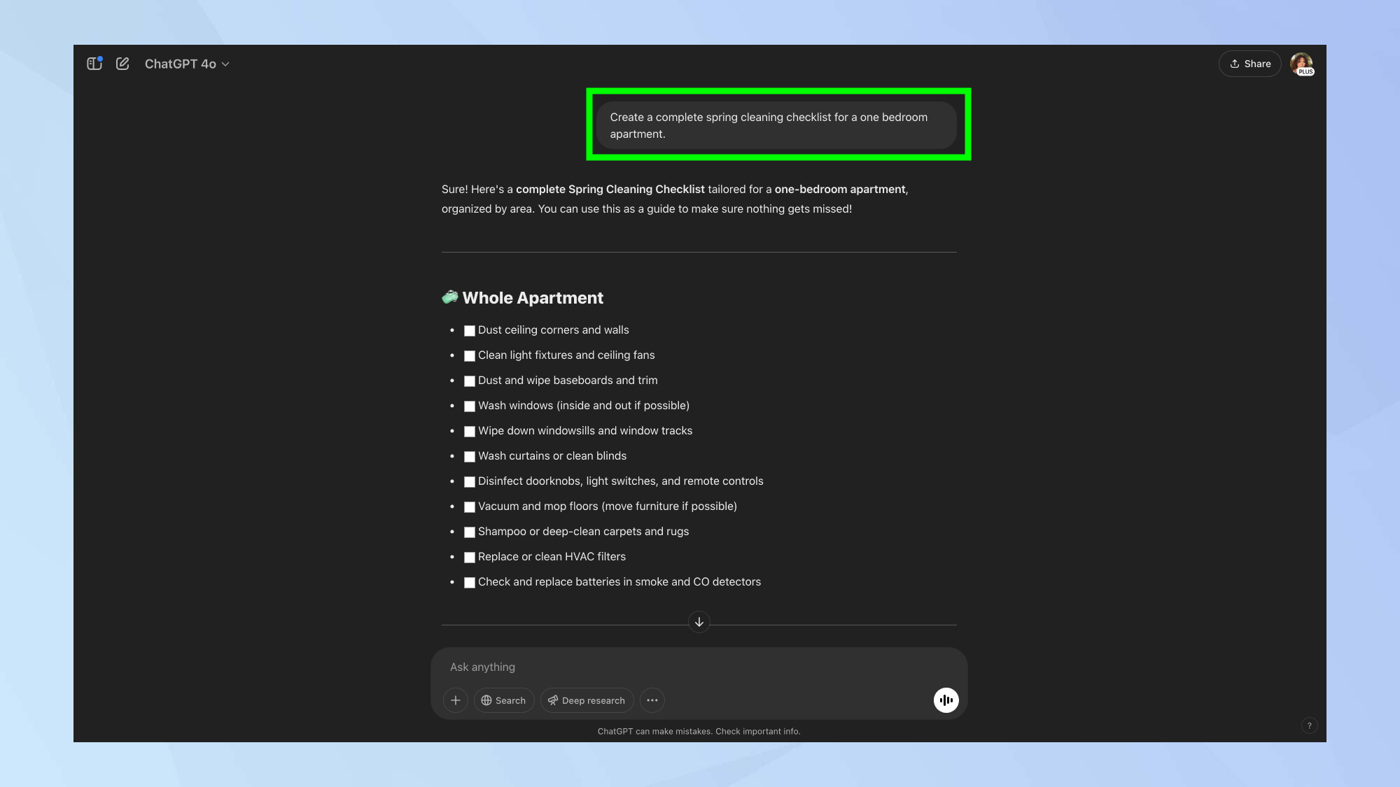 CHATGPT Spring Clean Invite