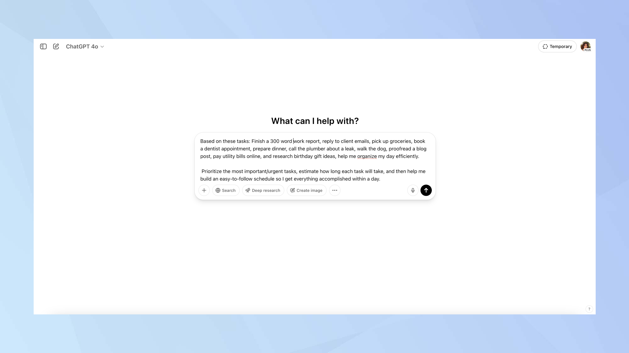 Chatgpt pour faire des invites de liste