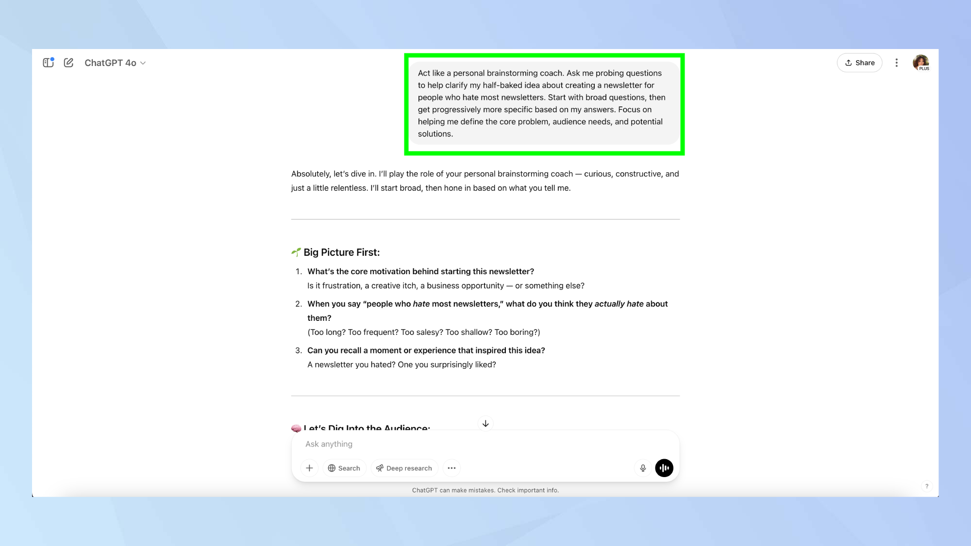 CHATGPT BRAIN TEMBORD