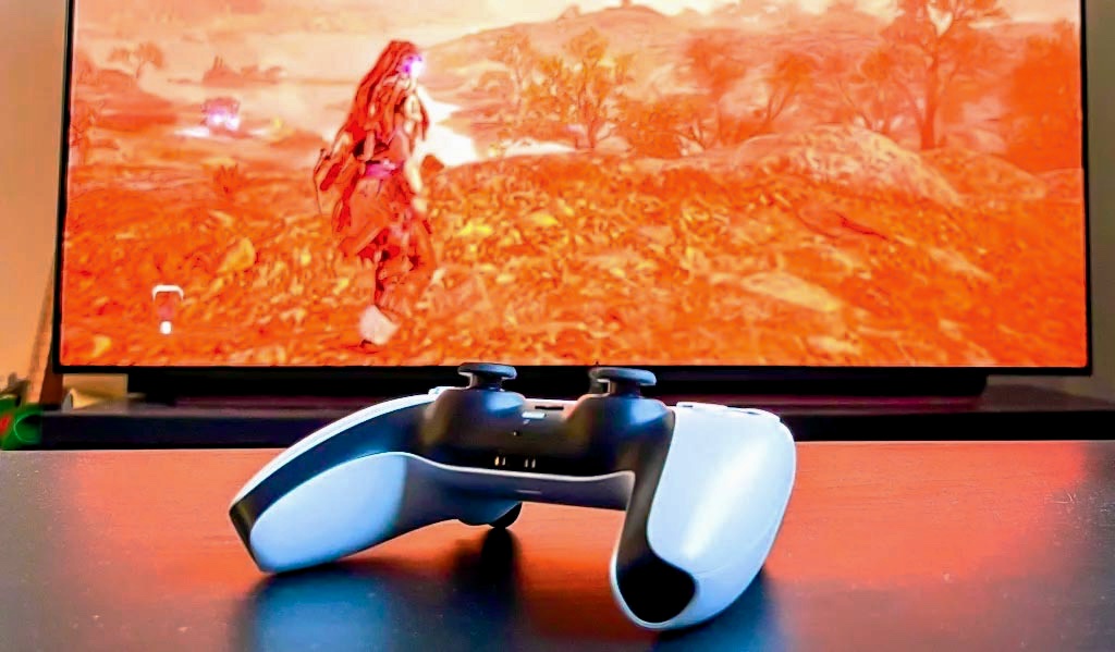 Contrôleur PS5 Dualsense avec Horizon Forbidden West Game