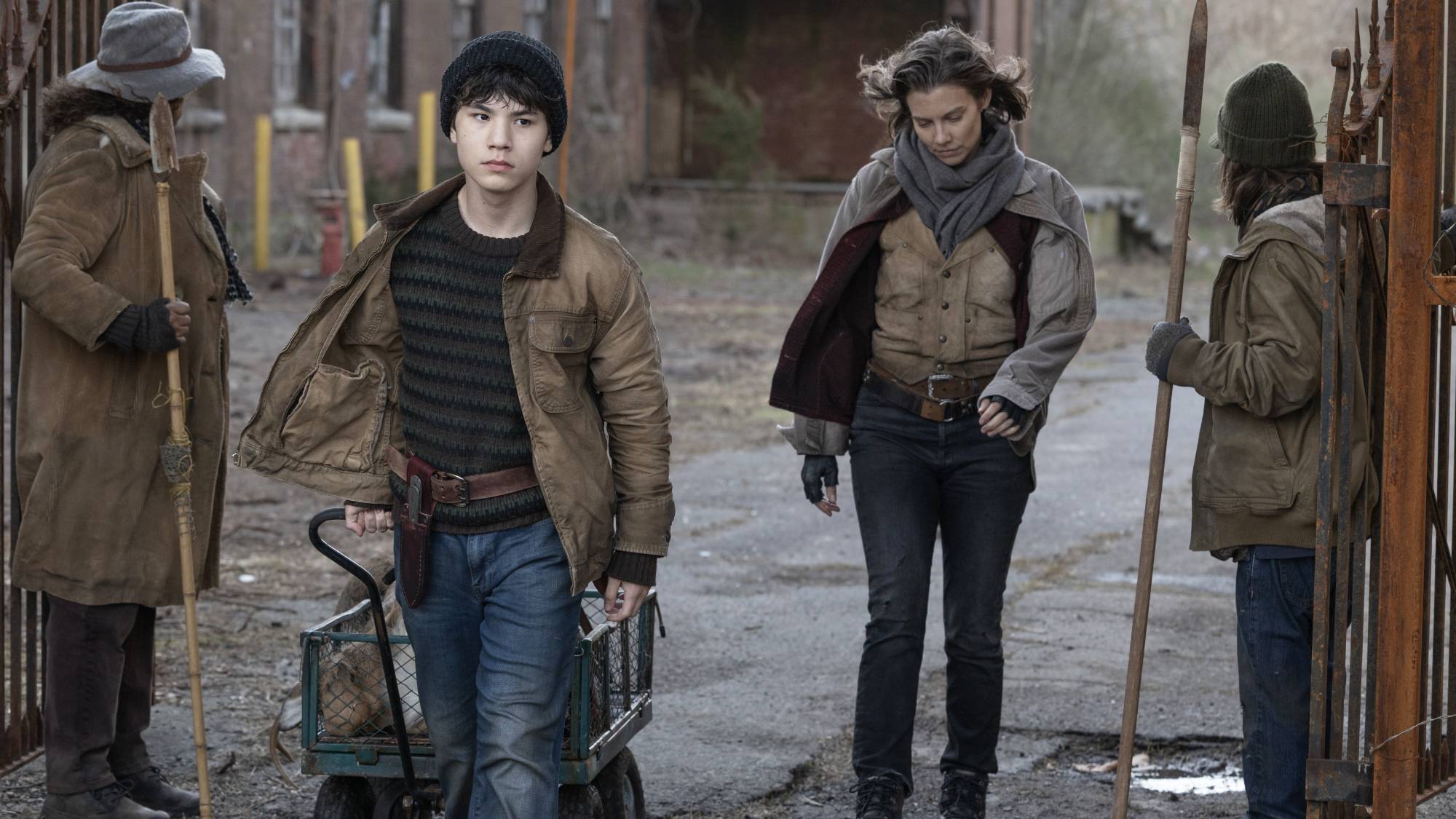 Logan Kim comme Hershel et Lauren Cohan comme Maggie Rhee