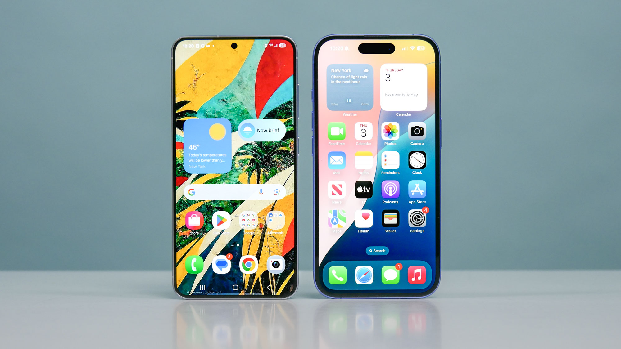 Galaxy S25 vs iPhone 16.