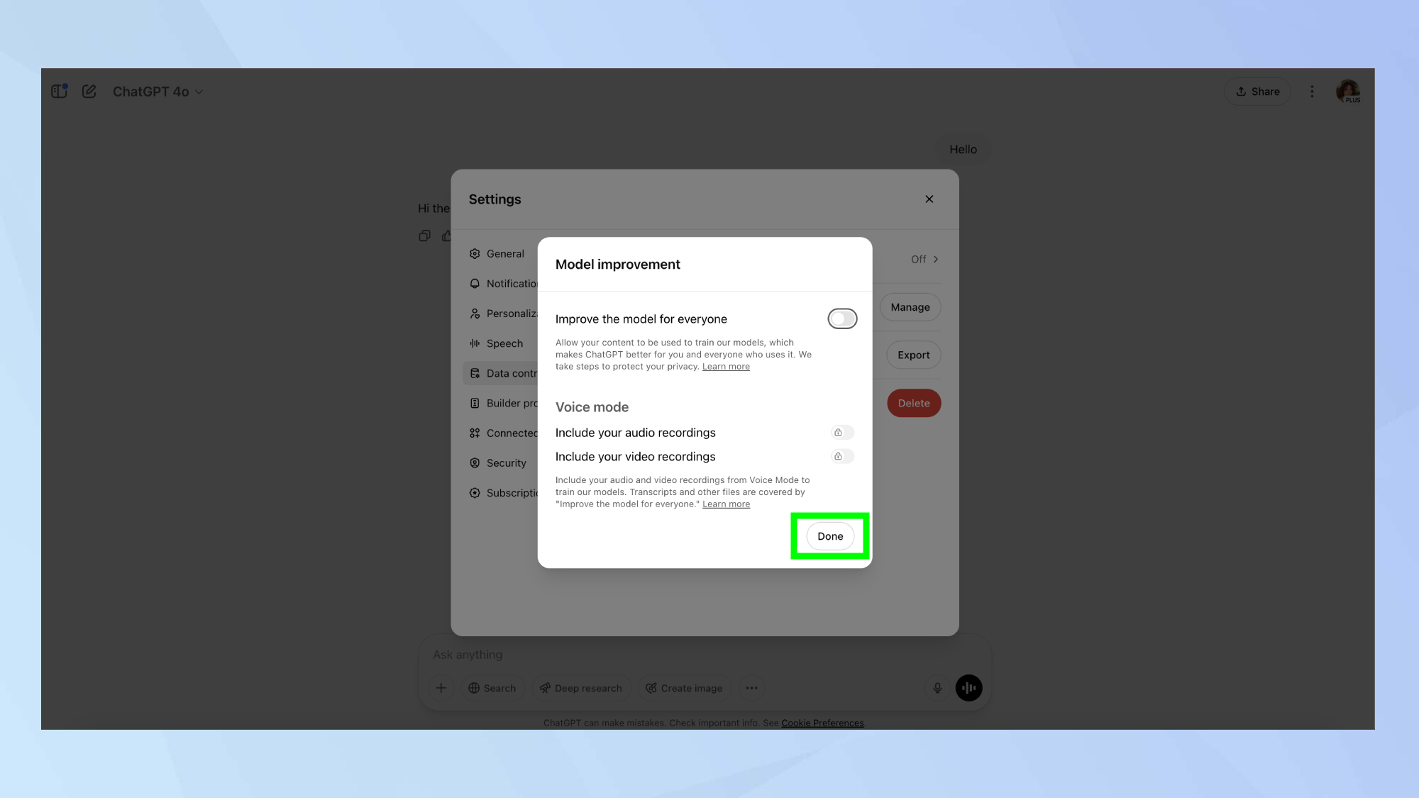 ChatGPT confirme la désinscription