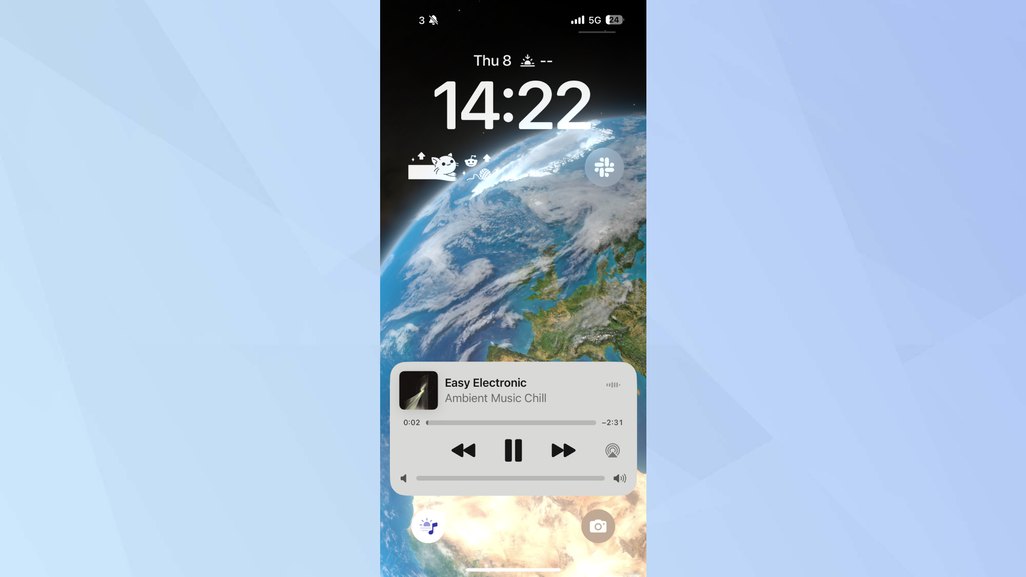 Playlist de musique Apple jouant sur iPhone