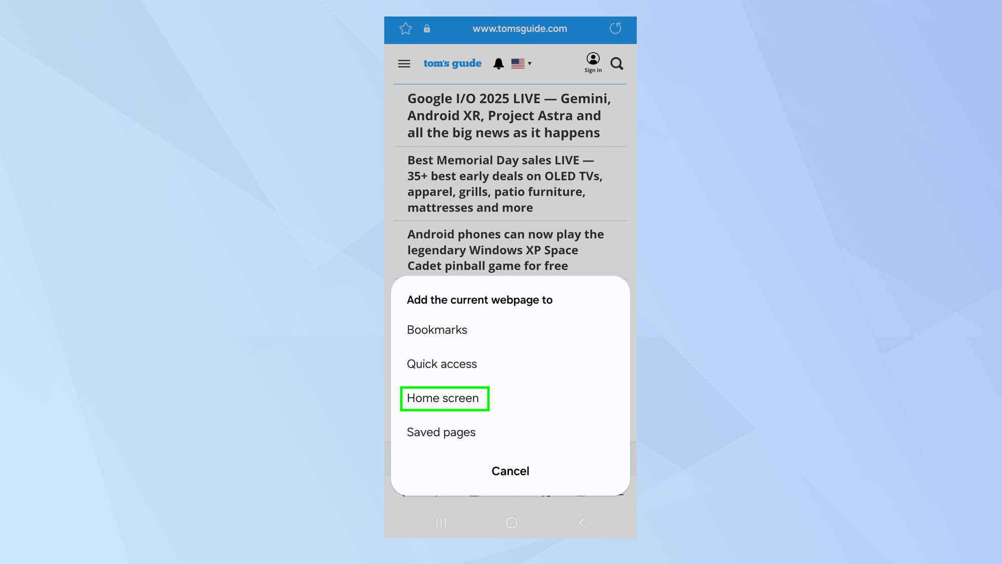 Comment ajouter un site Web à votre écran d'accueil Android