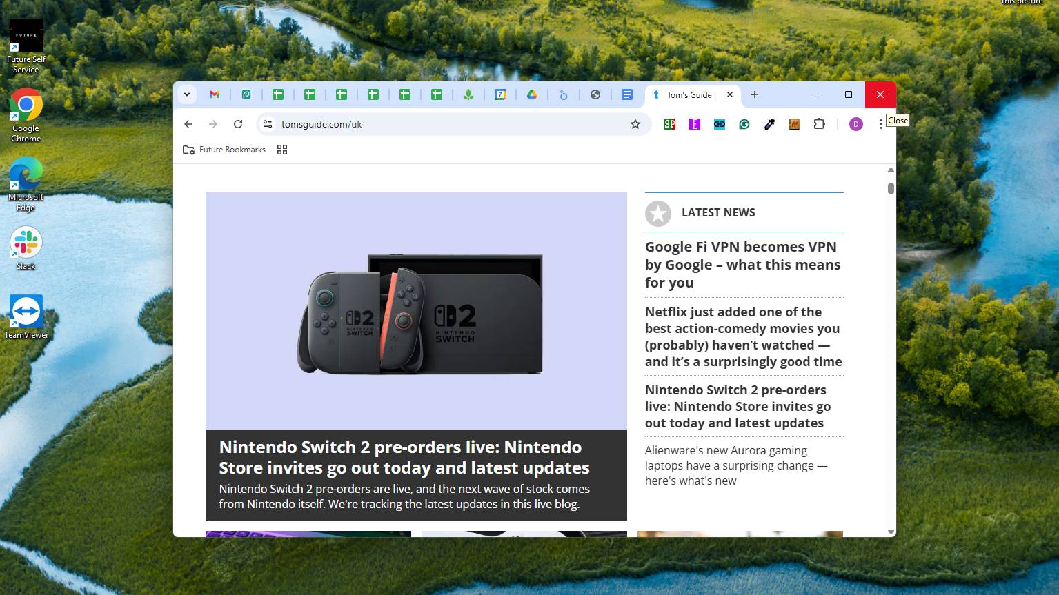 Capture d'écran de Windows 11 et clôture de la fenêtre Google Chrome