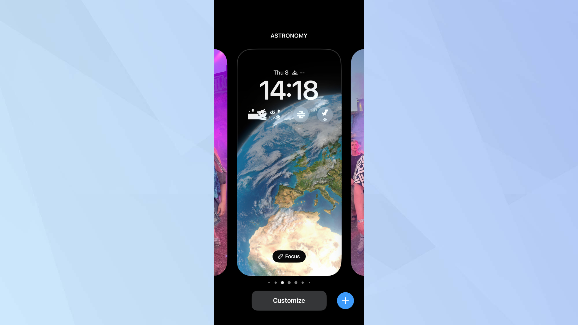 Écran de verrouillage de personnalisation iPhone