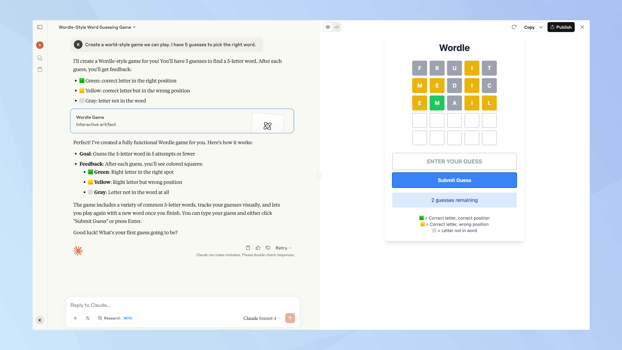 Alternative de loss Claude