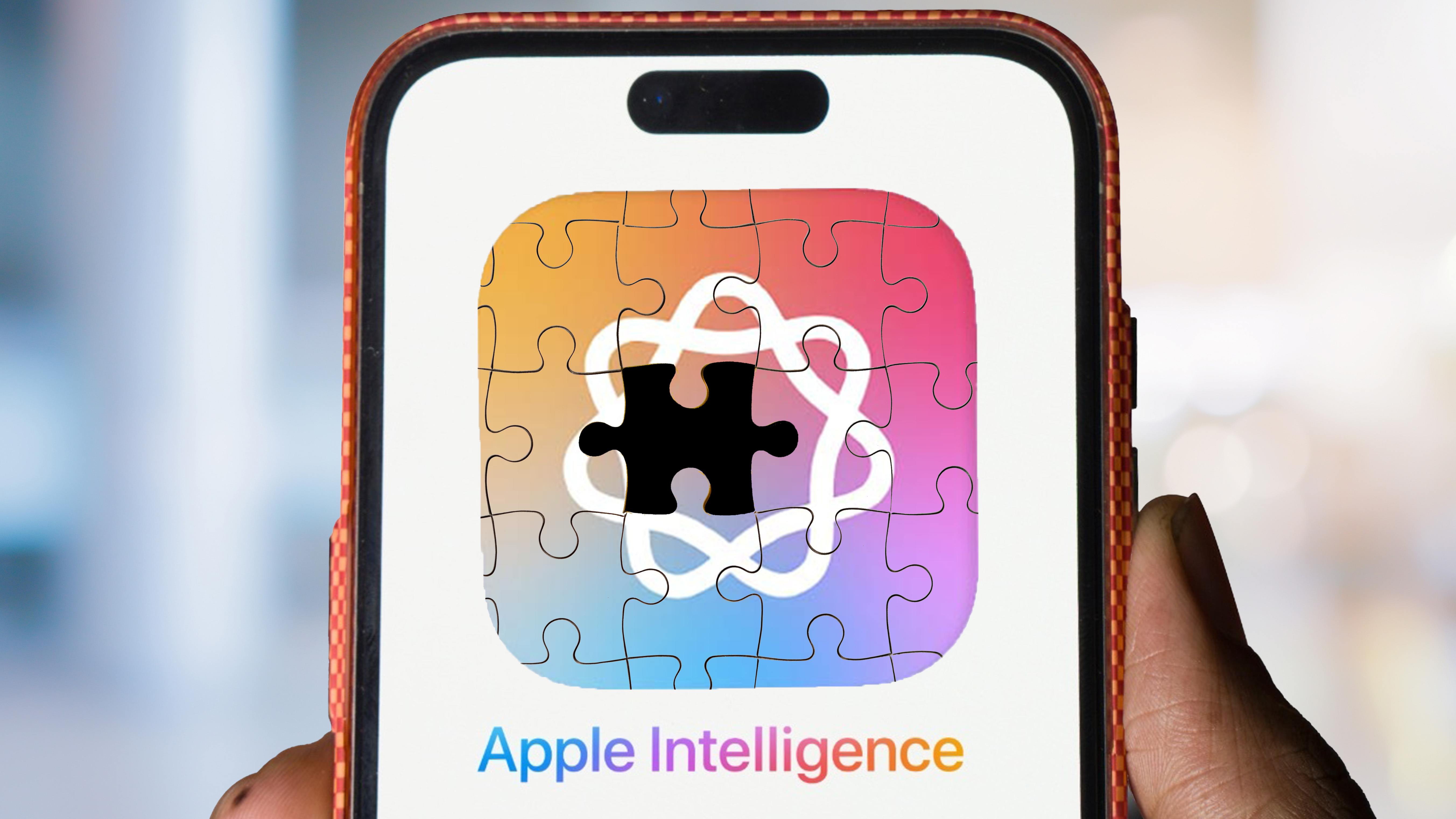 Le logo Apple Intelligence ressemble à un puzzle sur iPhone