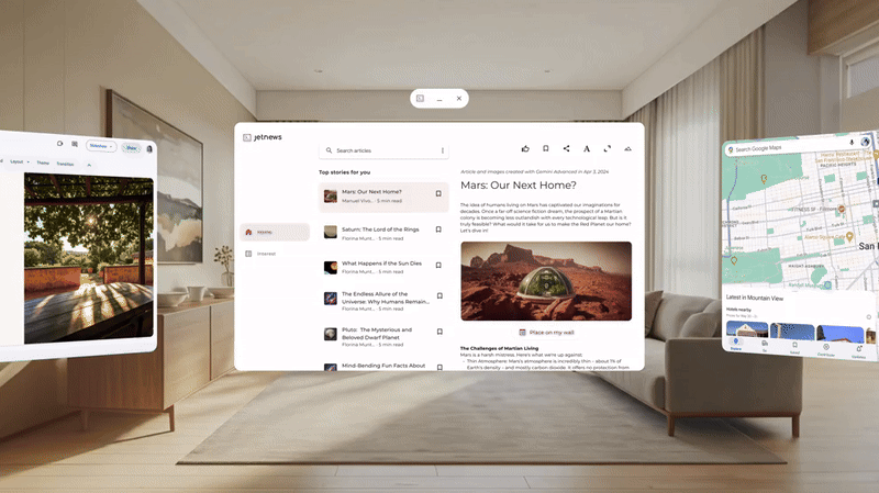 Android xr Exemple de séquences
