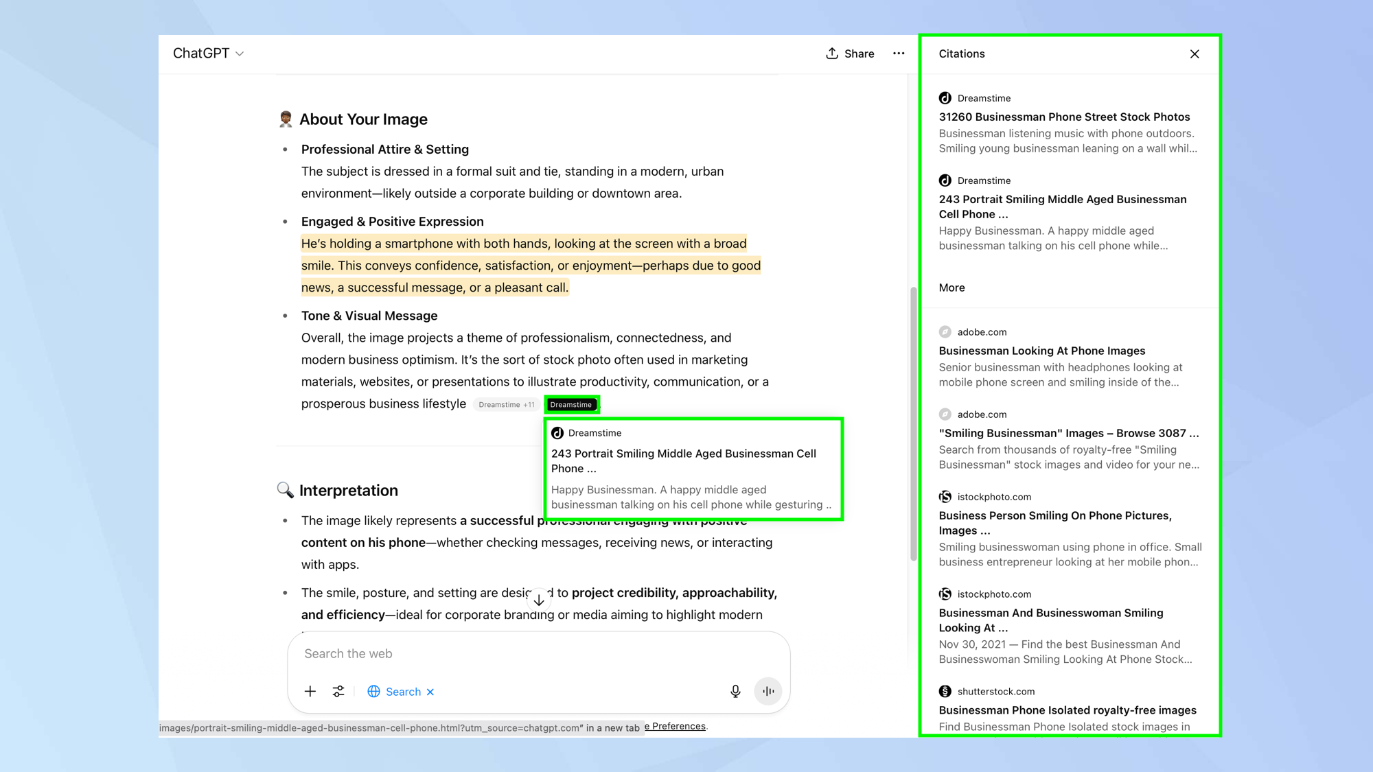 Comment utiliser Chatgpt pour rechercher le Web à l'aide d'images