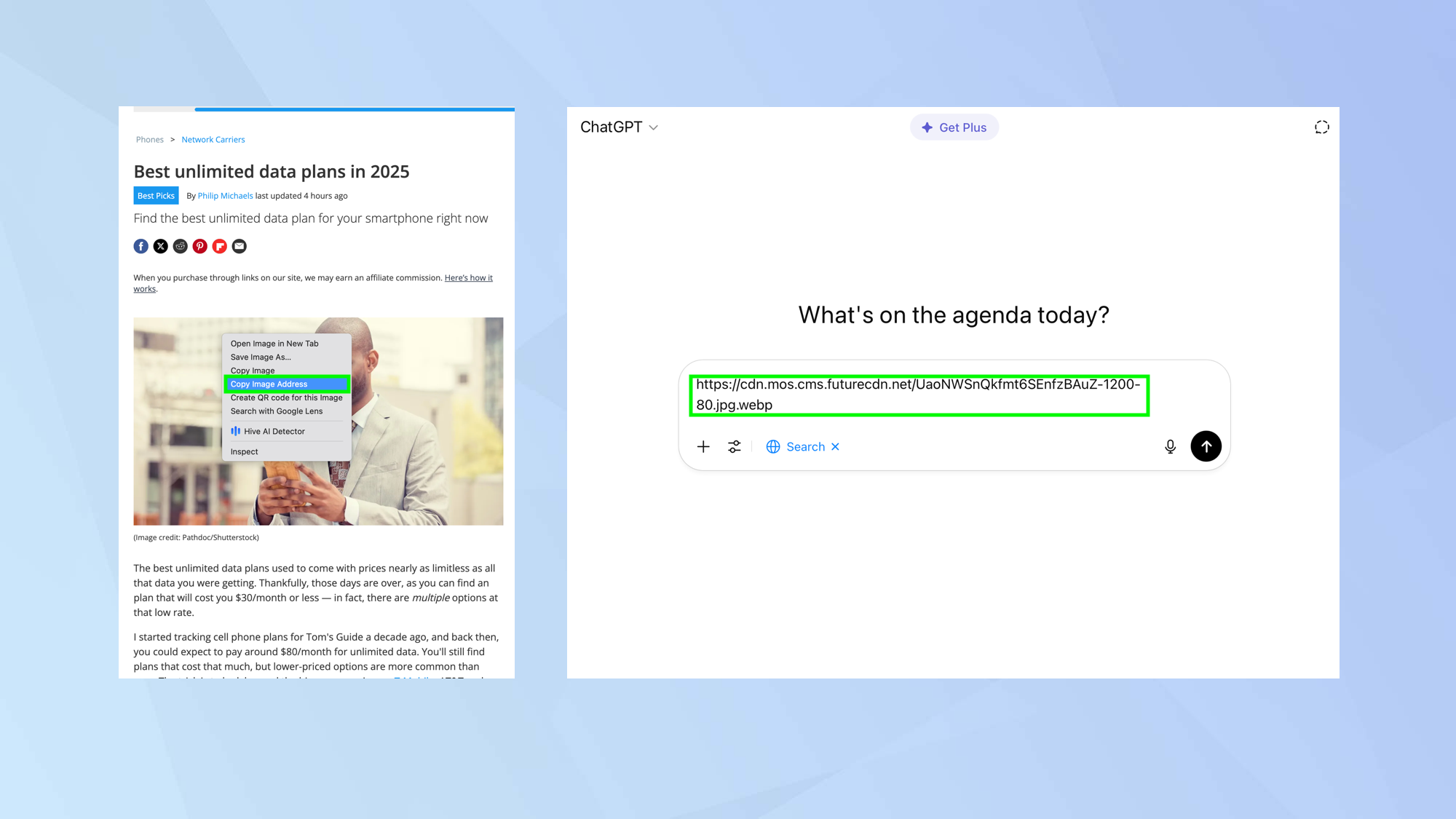 Comment utiliser Chatgpt pour rechercher le Web à l'aide d'images