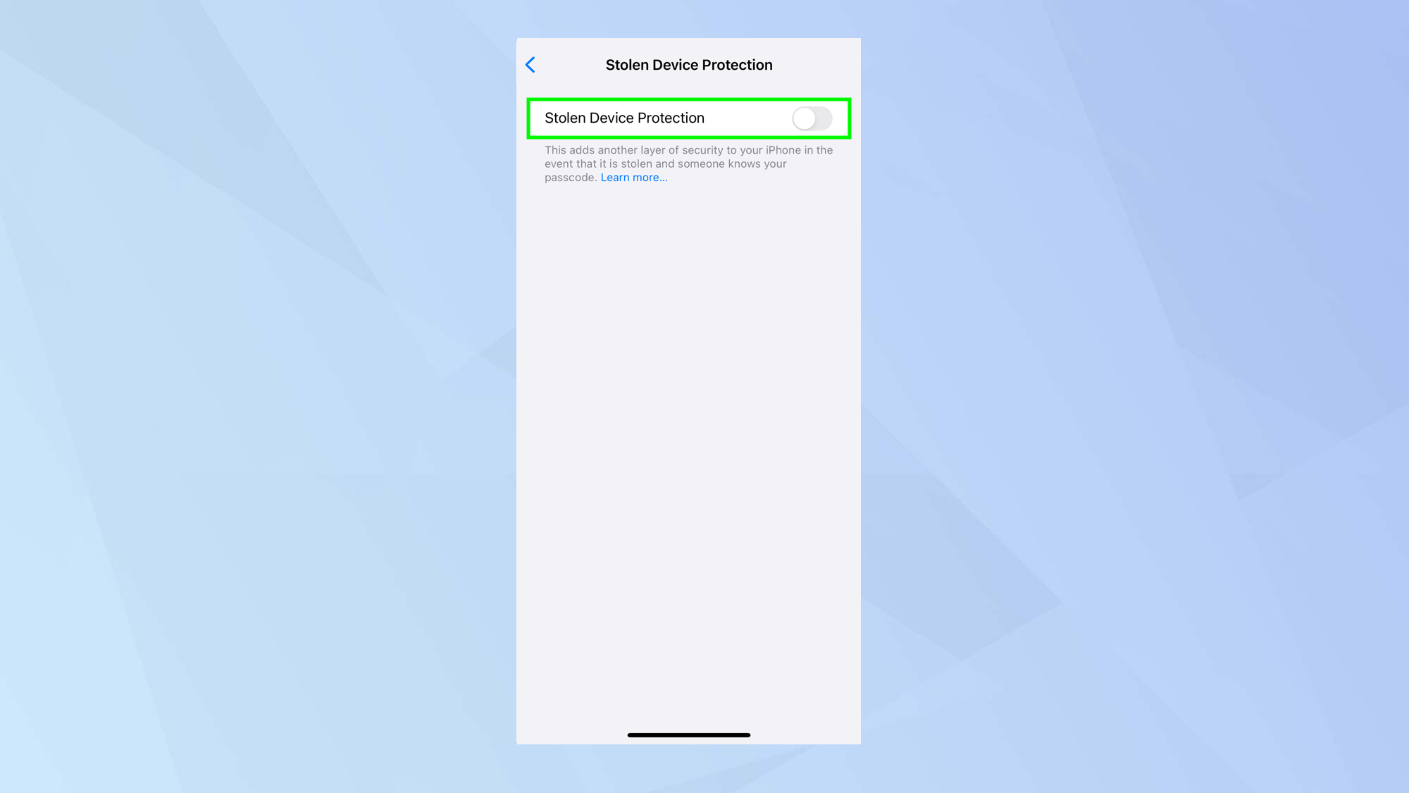 Comment utiliser la protection des périphériques volés sur iPhone