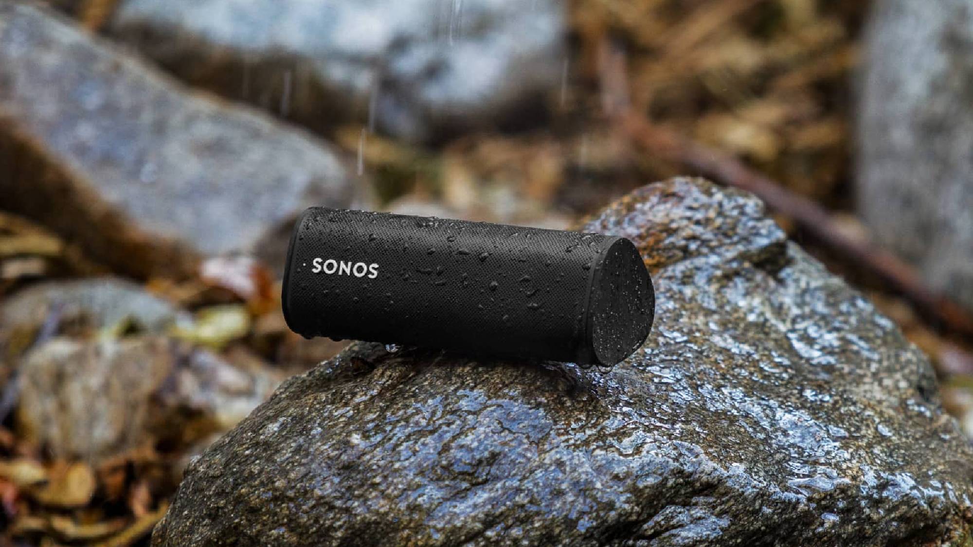 Sonos Roam SL Président sur un rocher
