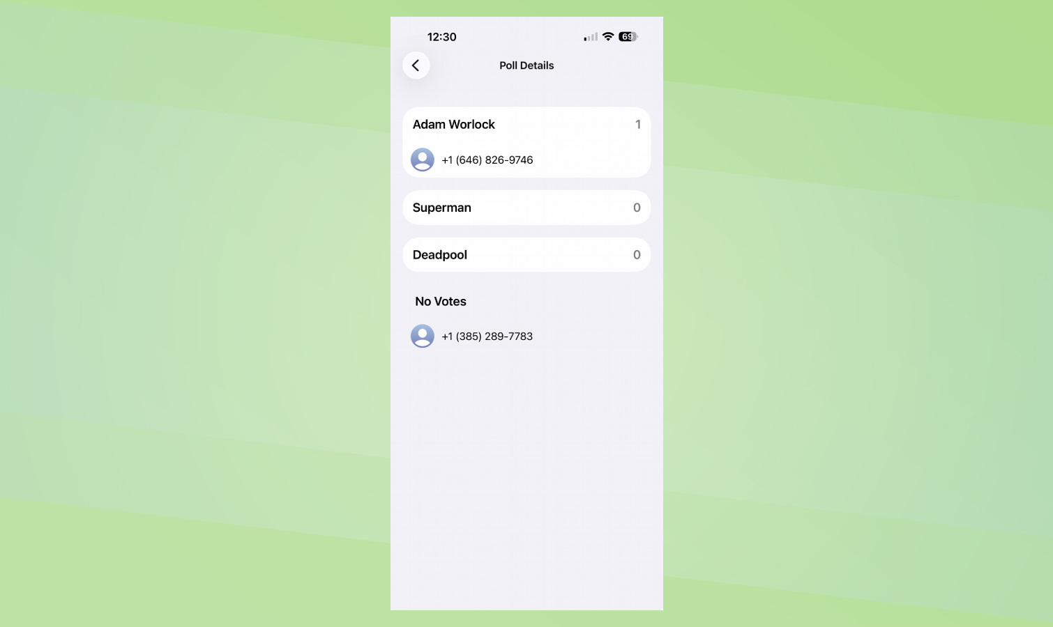 Puste d'écran d'iOS 26 Comment créer des sondages dans les messages.