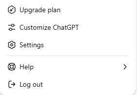 Paramètres de chatppt