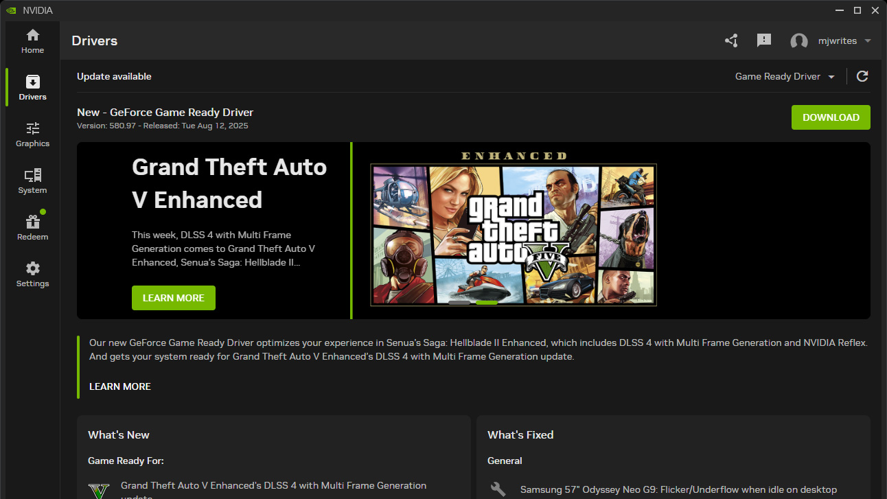 Captures d'écran montrant comment mettre à jour les pilotes NVIDIA et AMD