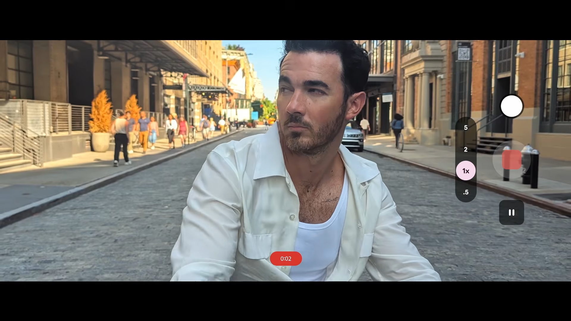 Jonas Brothers filmant leur clip vidéo
