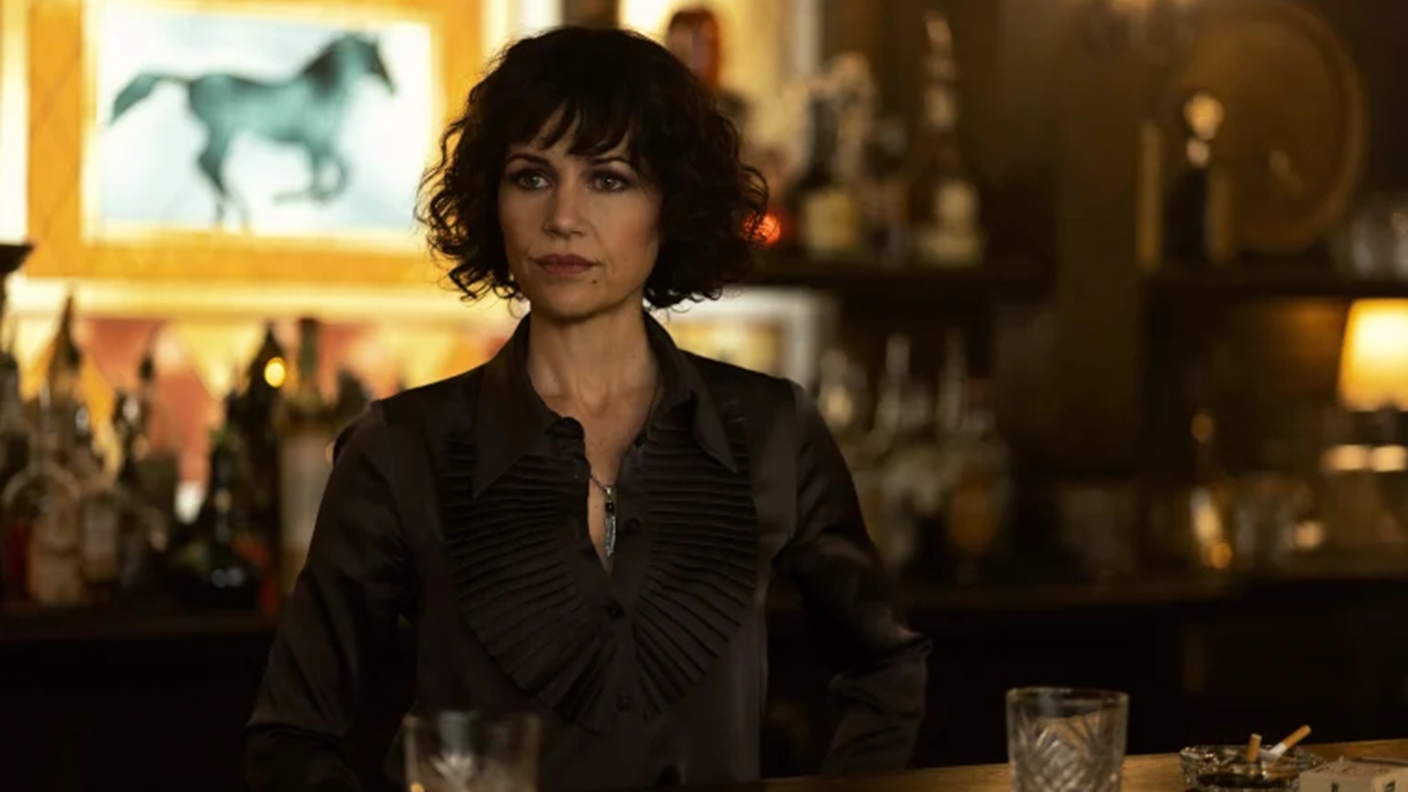 Carla Gugino à l'automne de la maison d'Usher